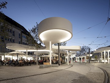 Visualisierung Pavillon am Ring in Freiburg